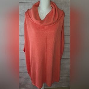 Pure Jill Oversized Knit Cowl Neck Poncho Size M/L